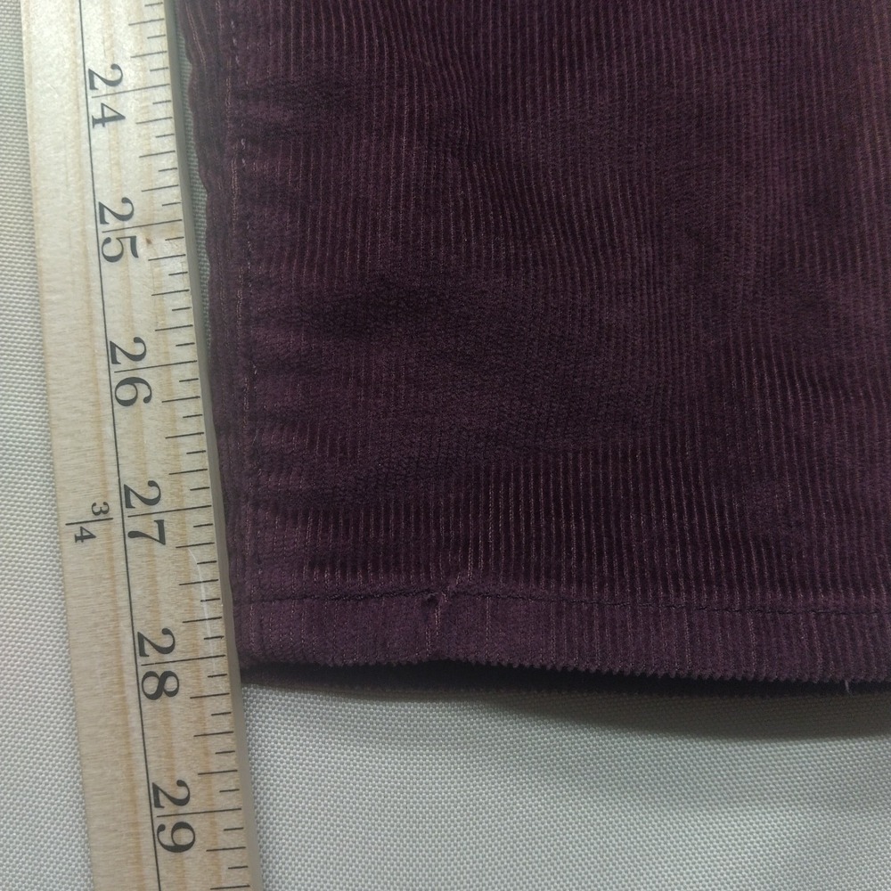 LEVI'S Women's High Waisted Corduroy Mom Jeans Burgundy 27x29 Marron Burgundy-NW - Picture 8 of 12